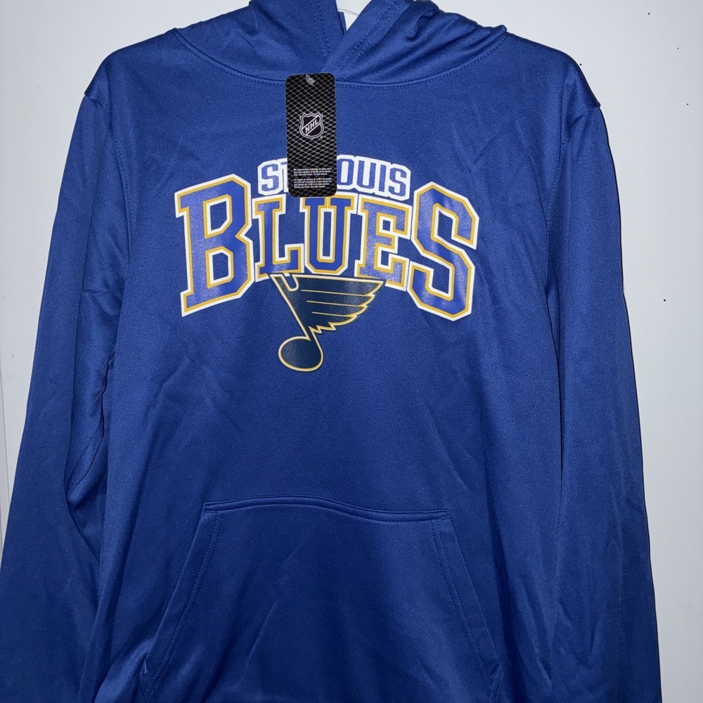 St. Louis Blues Hoodie Kids XL Extra Large Blue NHL Hockey Pullover Fleece New